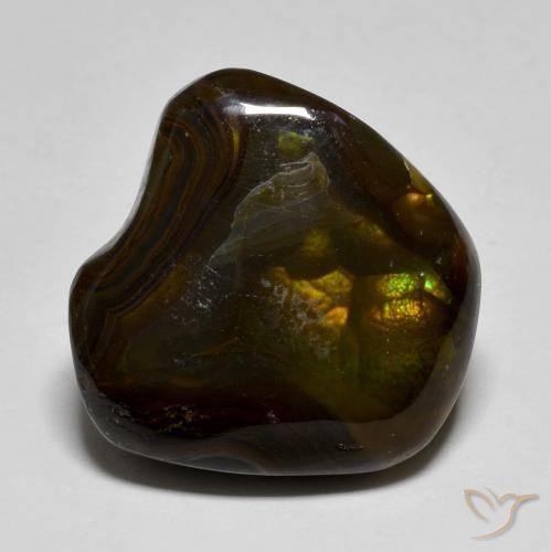 15.40ct 자연스러운 다색 파이어 마노, 팬시한, 투명한