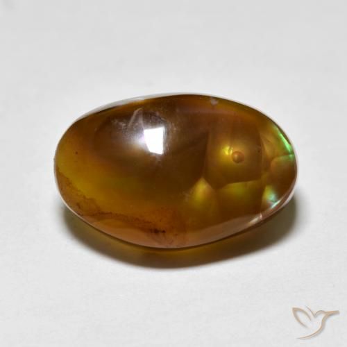 7.27캐럿 천연 다색 파이어 마노, 멋진 모양, 투명한