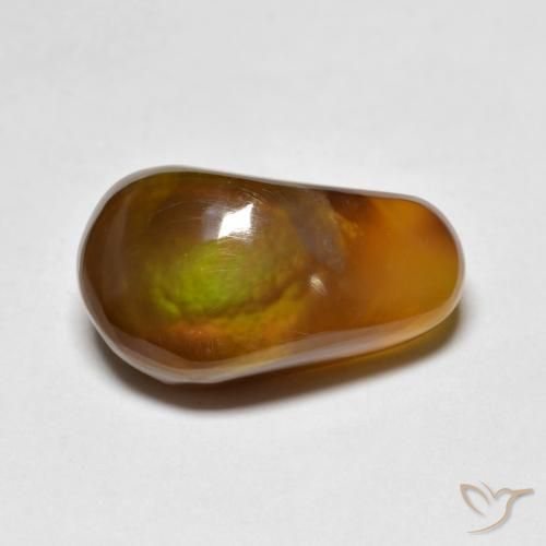 6.51ct 자연스러운 다색 파이어 마노, 팬시한, 투명한