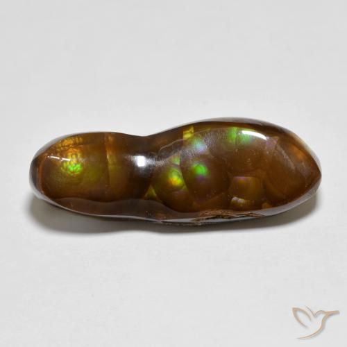 6.34ct 자연스러운 다색 파이어 마노, 팬시한, 불투명체