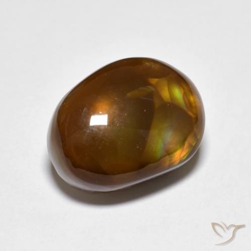 4.79ct 자연스러운 다색 파이어 마노, 팬시한, 투명한