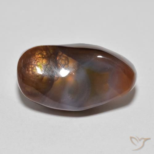 8.43ct 자연스러운 다색 파이어 마노, 팬시한, 불투명체