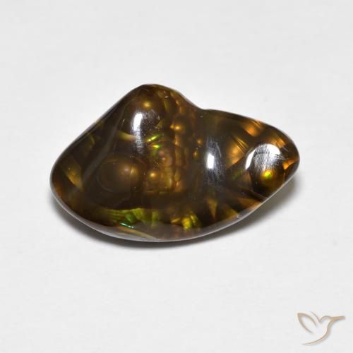 4.18ct 자연스러운 다색 파이어 마노, 팬시한, 불투명체