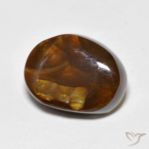 8.27ct 자연스러운 다색 파이어 마노, 팬시한, 불투명체