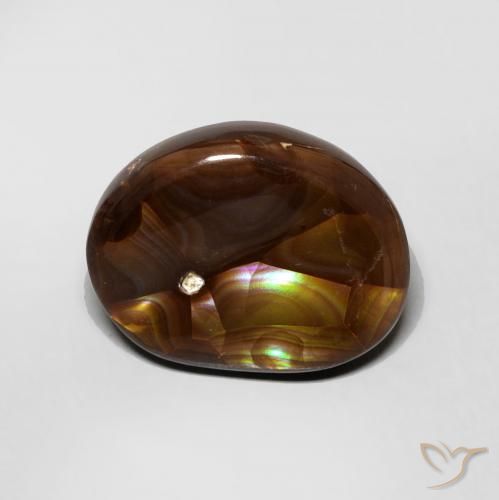 3.95ct 자연스러운 다색 파이어 마노, 팬시한, 불투명체