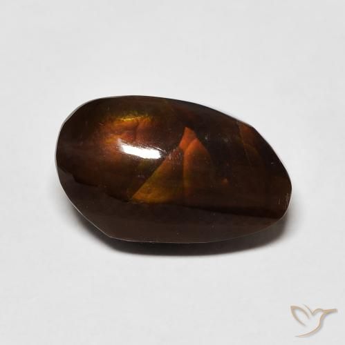 6.99ct 자연스러운 다색 파이어 마노, 팬시한, 불투명체