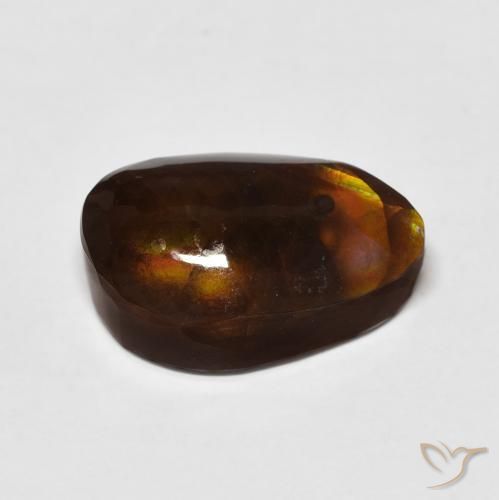 6.99캐럿 천연 다색 파이어 마노, 팬시한, 불투명체