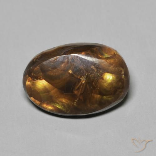 5.05ct 자연스러운 다색 파이어 마노, 타원형, 불투명체