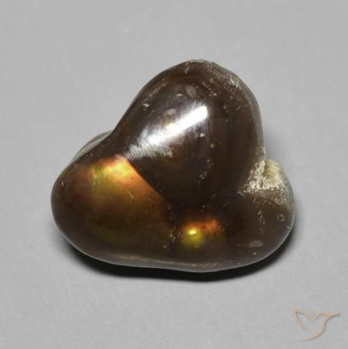 6.71ct 자연스러운 다색 파이어 마노, 팬시한, 불투명체