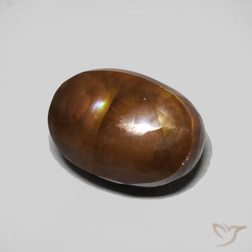3.25캐럿 천연 다색 파이어 마노, 타원형, 불투명체