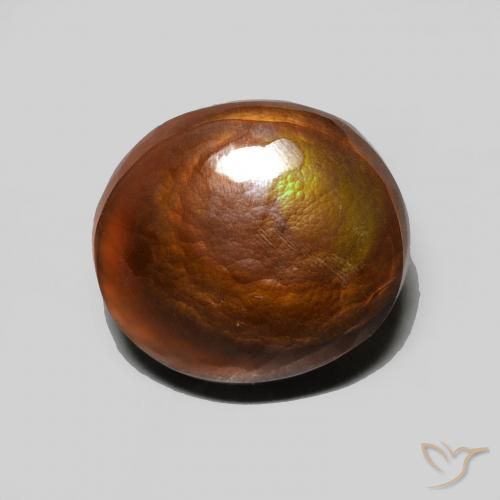 5.06ct 자연스러운 다색 파이어 마노, 타원형, 불투명체
