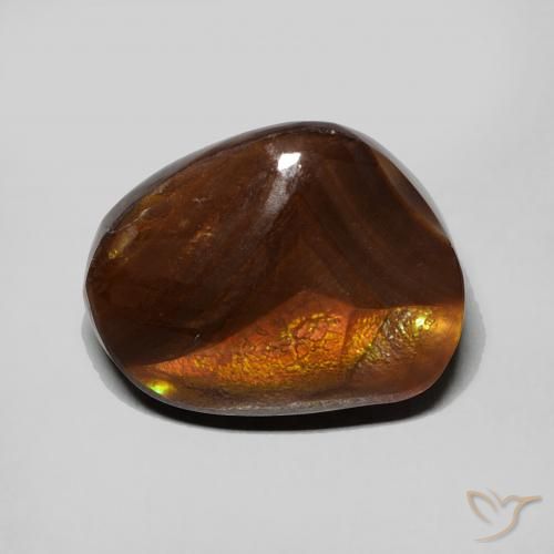 6.34ct 자연스러운 다색 파이어 마노, 팬시한, 불투명체