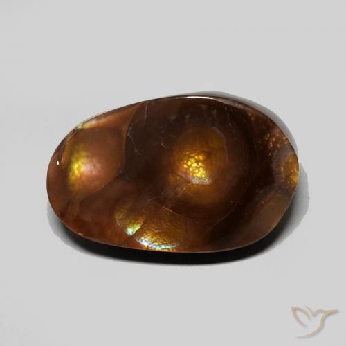 6.54ct 자연스러운 다색 파이어 마노, 팬시한, 불투명체