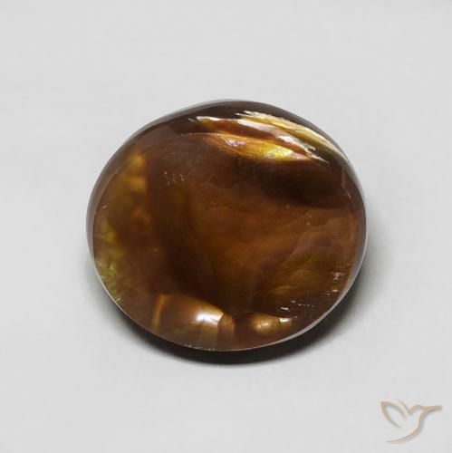 5.73ct 자연스러운 다색 파이어 마노, 타원형, 불투명체