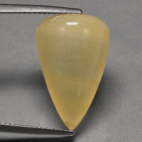 15.12캐럿 천연 옐로우 파이어 오팔, 투명한, 20.4×13 mm, 투명/반투명