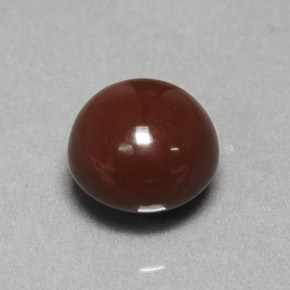 1.90캐럿 천연 브라운 파이어 오팔, 라운드 컷, 7.82 mm, 불투명체