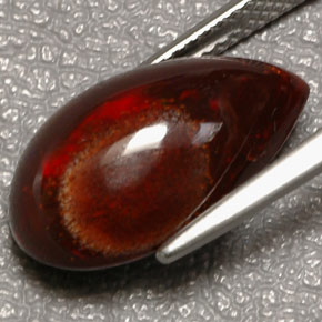 6.44캐럿 천연 다색 파이어 오팔, 배 모양, 불투명체