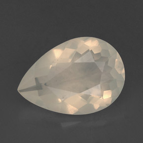 3.25캐럿 천연 화이트 옐로우 파이어 오팔, 투명한, 13.8×9.7 mm, 투명/반투명