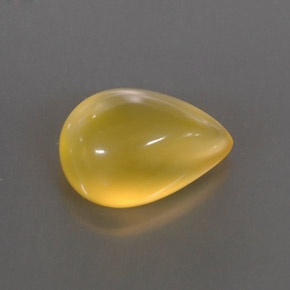 3.67캐럿 천연 옐로우 파이어 오팔, 투명한, 12.7×9.4 mm, 투명/반투명