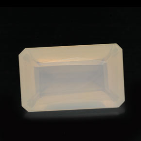 6.02캐럿 천연 흰색 노란색 파이어 오팔, 투명한, 투명/반투명