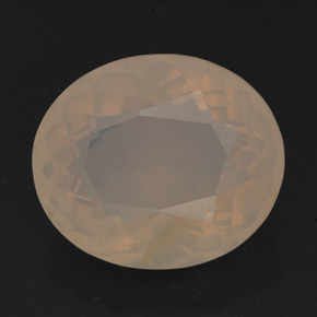 5.63캐럿 천연 화이트 옐로우 파이어 오팔, 투명한, 13.7×11.7 mm, 투명/반투명