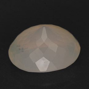 5.63캐럿 천연 화이트 옐로우 파이어 오팔, 투명한, 13.7×11.7 mm, 투명/반투명