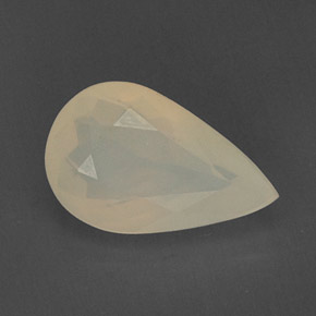 5.48캐럿 천연 화이트 옐로우 파이어 오팔, 투명한, 16.4×10.3 mm, 투명/반투명