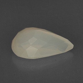 5.48캐럿 천연 화이트 옐로우 파이어 오팔, 투명한, 16.4×10.3 mm, 투명/반투명