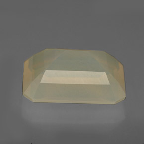 4.72캐럿 천연 화이트 오렌지 파이어 오팔, 투명한, 13.2×10.3 mm, 투명/반투명