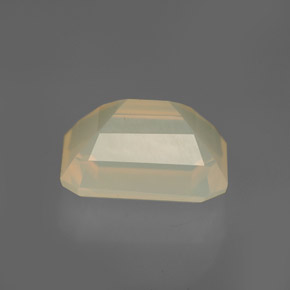 2.88캐럿 천연 화이트 오렌지 파이어 오팔, 투명한, 10.5×8.2 mm, 투명/반투명