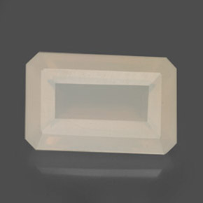 6.52캐럿 천연 라이트 옐로우 파이어 오팔, 에메랄드 컷, 15.6×10.1 mm, 투명한