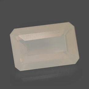 6.52캐럿 천연 라이트 옐로우 파이어 오팔, 에메랄드 컷, 15.6×10.1 mm, 투명한