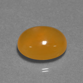 4.29캐럿 천연 옐로우 오렌지 파이어 오팔, 타원형 컷, 12.8×10.2 mm, 투명한