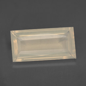 3.68캐럿 천연 화이트 오렌지 파이어 오팔, 투명한, 15.6×7.8 mm, 투명/반투명