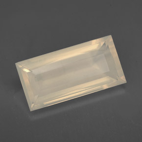 3.68캐럿 천연 화이트 오렌지 파이어 오팔, 투명한, 15.6×7.8 mm, 투명/반투명