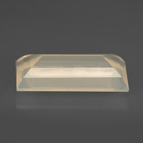 3.68캐럿 천연 화이트 오렌지 파이어 오팔, 투명한, 15.6×7.8 mm, 투명/반투명
