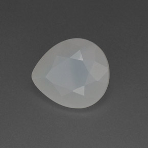2.81캐럿 천연 화이트 파이어 오팔, 배 모양, 11.4×10.2 mm, 투명한