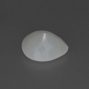2.81캐럿 천연 화이트 파이어 오팔, 배 모양, 11.4×10.2 mm, 투명한