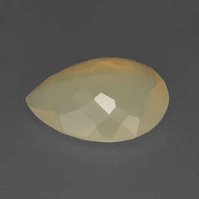 4.68캐럿 천연 화이트 오렌지 파이어 오팔, 투명한, 15.6×12.2 mm, 투명/반투명