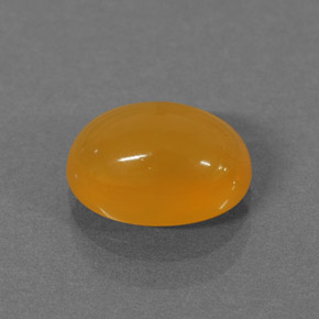1.30캐럿 천연 오렌지 파이어 오팔, 타원형 컷, 8.7×6.5 mm, 투명한