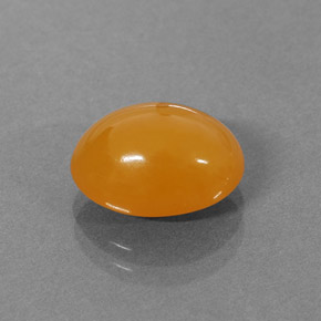 3.18캐럿 천연 옐로우 오렌지 파이어 오팔, 타원형 컷, 11.5×8.4 mm, 투명한