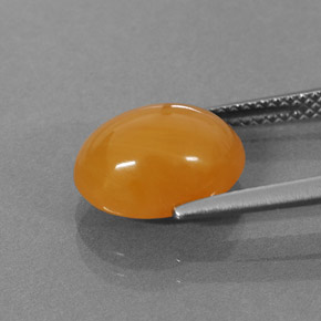 3.18캐럿 천연 옐로우 오렌지 파이어 오팔, 타원형 컷, 11.5×8.4 mm, 투명한