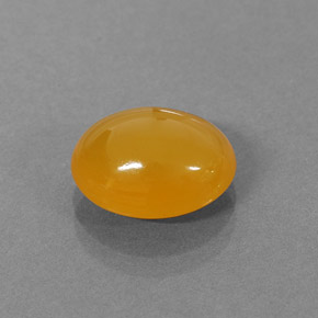 2.87캐럿 천연 옐로우 오렌지 파이어 오팔, 타원형 컷, 11.1×9.2 mm, 투명한