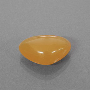 2.86캐럿 천연 옐로우 오렌지 파이어 오팔, 트릴리언, 12.8×8.6 mm, 투명한