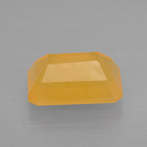 3.35캐럿 천연 옐로우 오렌지 파이어 오팔, 에메랄드 컷, 11.6×8 mm, 투명한