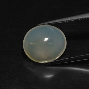 5.14캐럿 천연 옐로우 화이트 파이어 오팔, 투명한, 13.3×11.4 mm, 투명/반투명