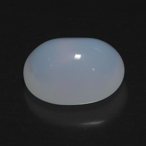 14.49캐럿 천연 푸르스름한 화이트 파이어 오팔, 투명한, 18.8×15.3 mm, 투명/반투명