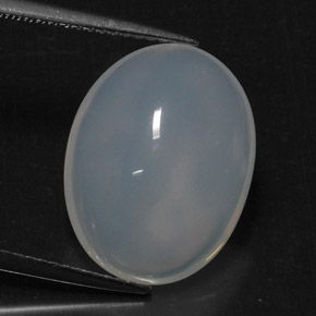 8.77캐럿 천연 푸르스름한 화이트 파이어 오팔, 투명한, 16.9×13 mm, 투명/반투명