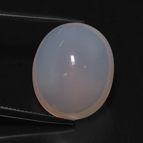 21.10캐럿 천연 푸르스름한 화이트 파이어 오팔, 투명한, 20.5×17 mm, 투명/반투명