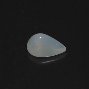3.21캐럿 천연 푸르스름한 화이트 파이어 오팔, 투명한, 12.9×8.8 mm, 투명/반투명